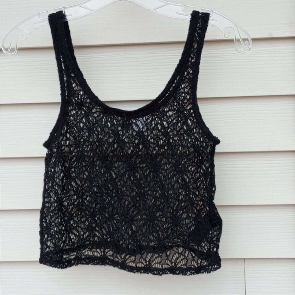 Black Lace Women Top